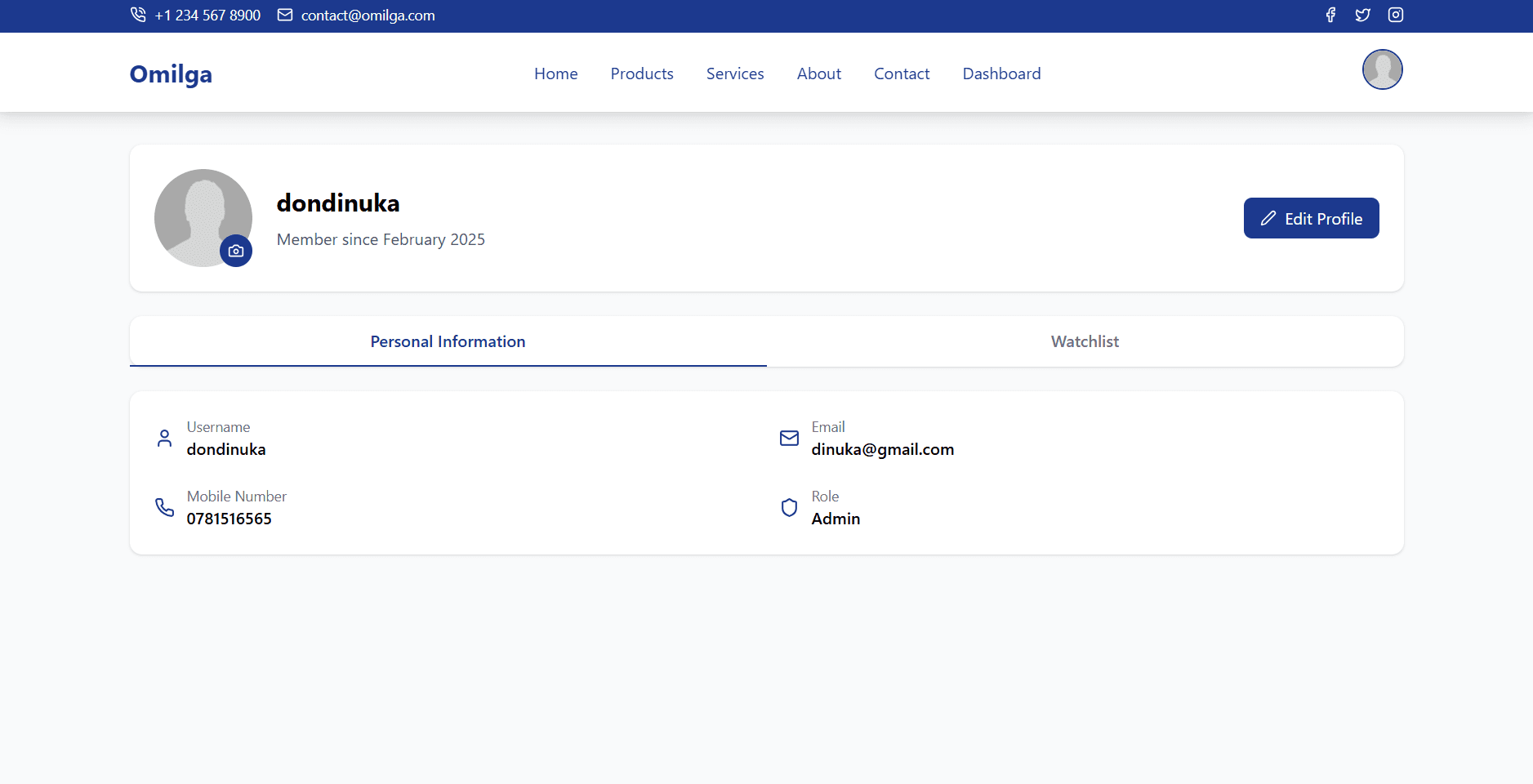 Omilga Tyreshop Frontend screenshot 5